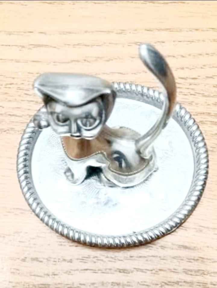 Vtg S.P. Seba Cat Ring Holder Tray - photo 2