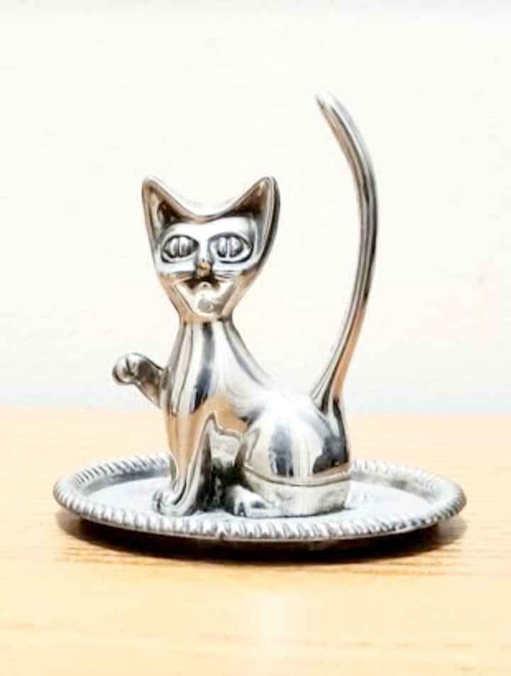 Vtg S.P. Seba Cat Ring Holder Tray - photo 3