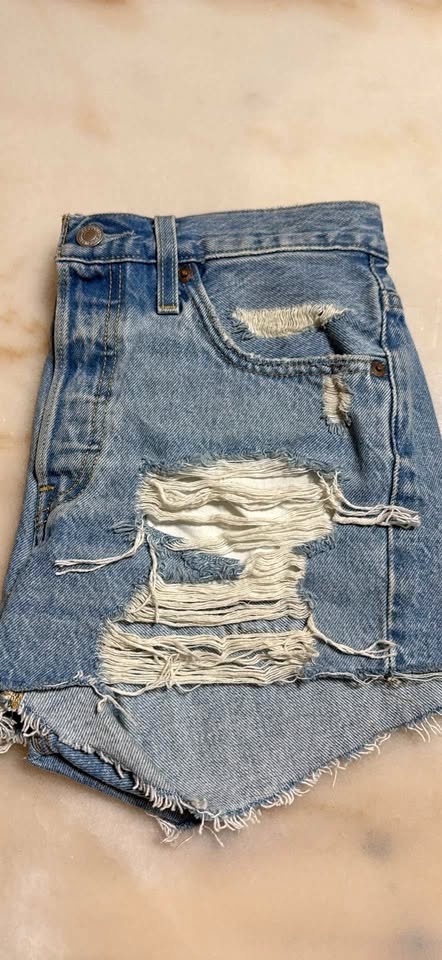 Levi 501 Button Fly Shorts - Size 2