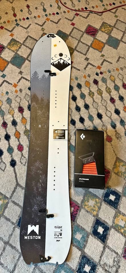 Weston Eclipse 150 Split Board + Black Diamond Skins