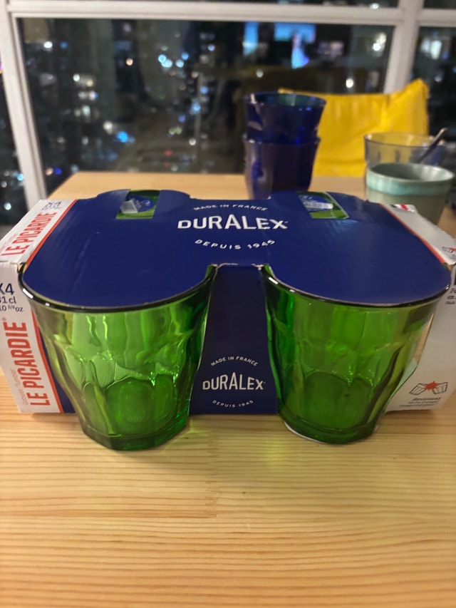 Duralex Picardie Glasses - Green, Set of 4 - photo 2