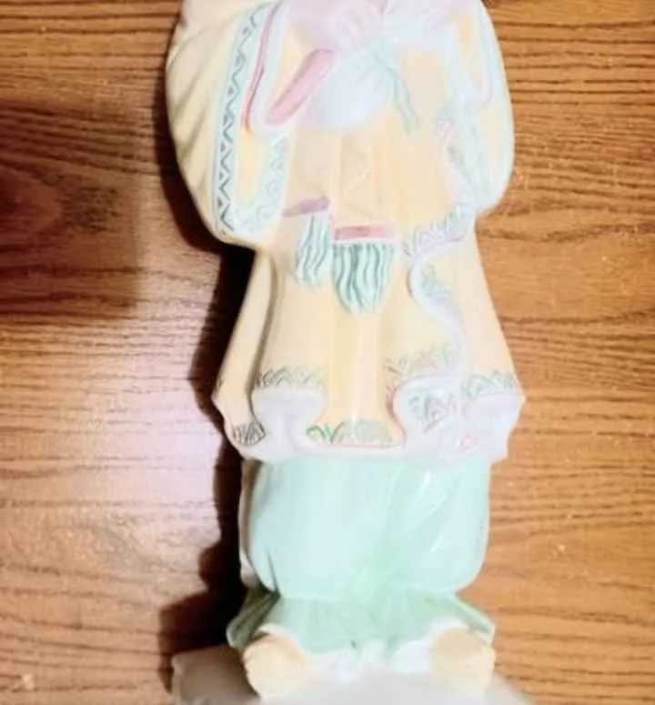 Vtg.Tall Hand Painted Chinese Emperor Statue image indicator(8)