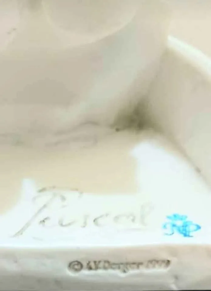 1999 Signed Artist Tall Capodimonte Hand Crafted Statue image indicator(8)