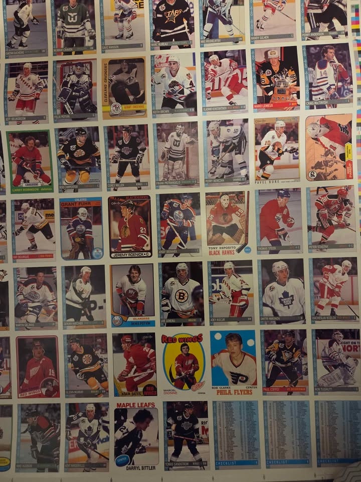 1992-93 O-Pee-Chee NHL Hockey Uncut Sheet - photo 3