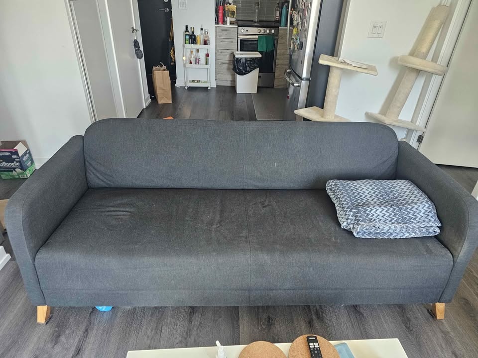 IKEA LINANÄS Dark Gray Sofa Couch - photo 5