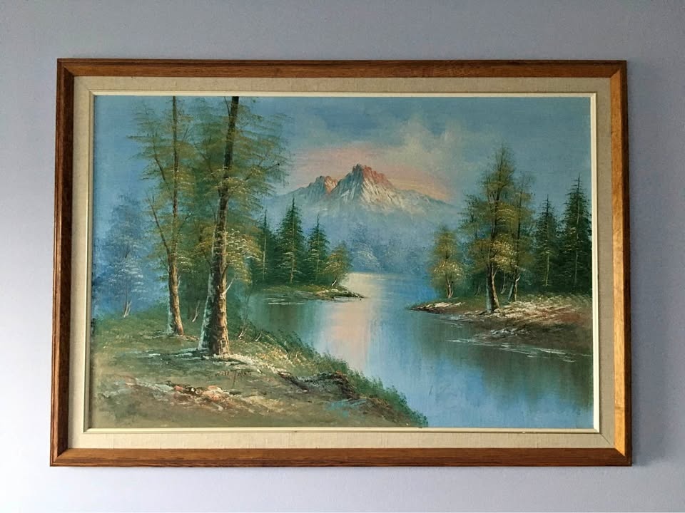 Vintage Beautiful Landscape Oil Painting