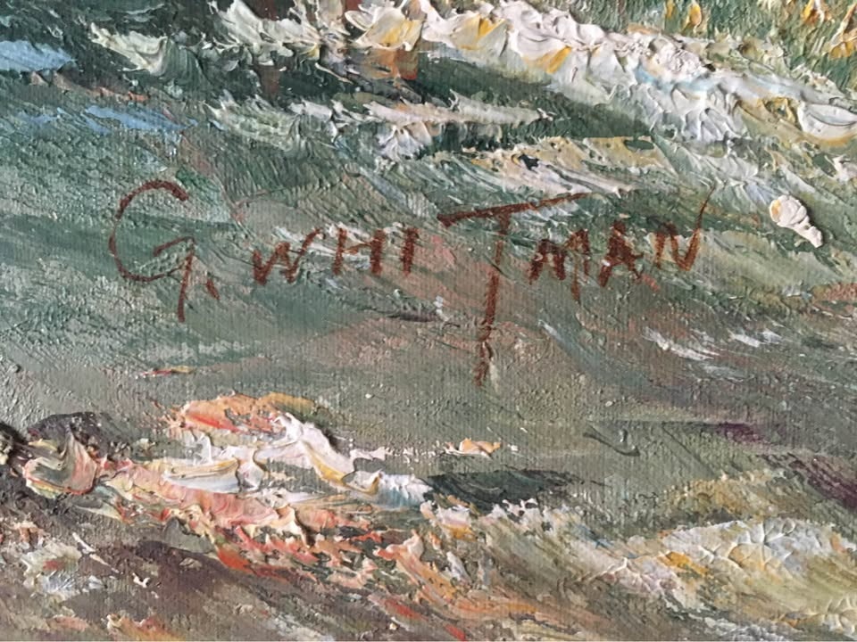 Vintage Beautiful Landscape Oil Painting - photo 2