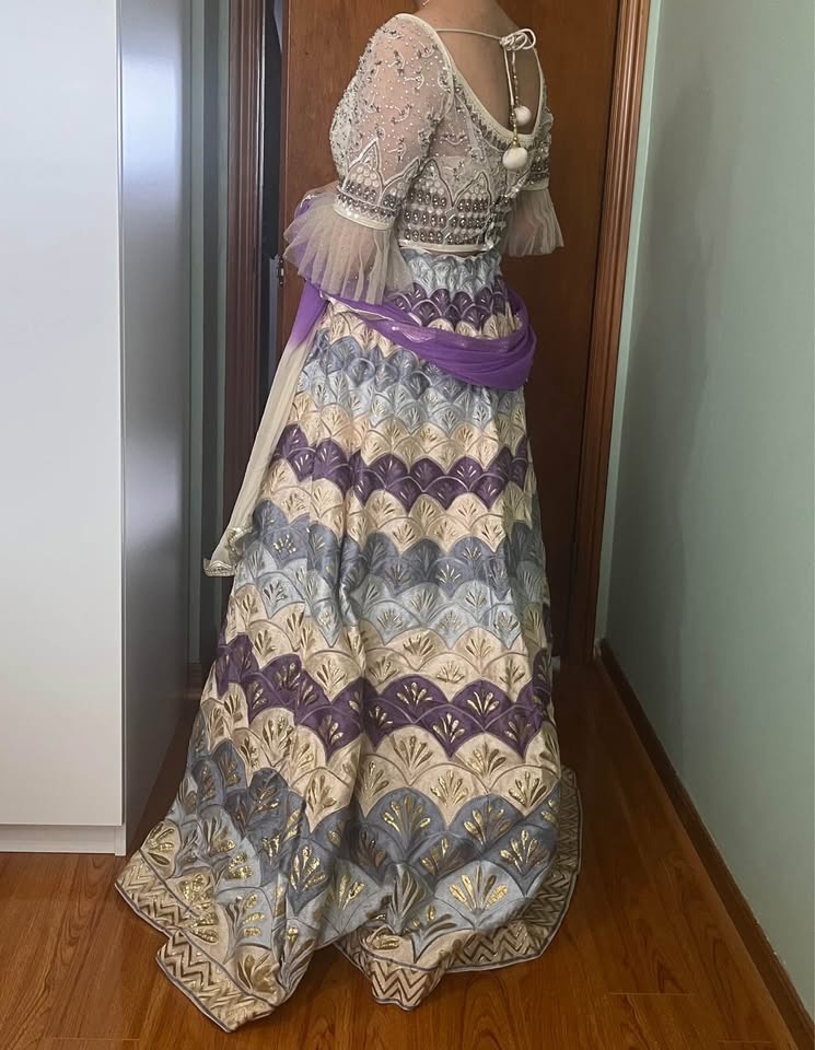 Off-white Lehenga - photo 3