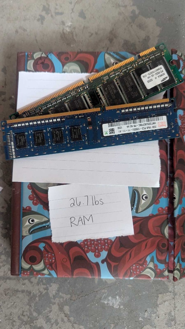26.7 lbs Clean Gold Fingered RAM - High-Grade E-Scrap