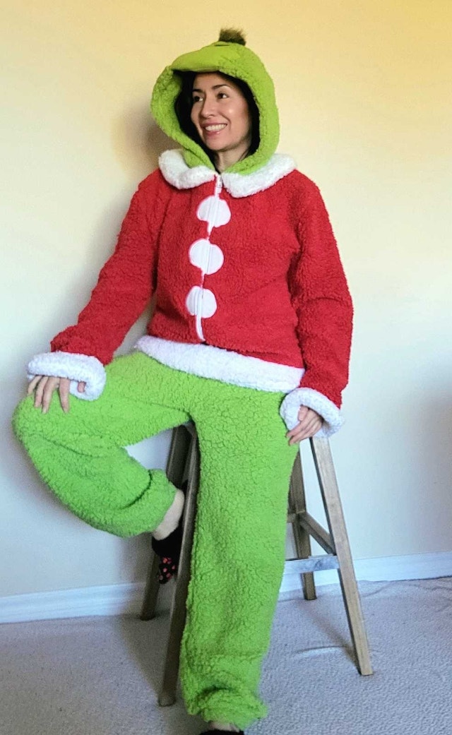 Grinch Pajama Onesie - Brand New Adult Medium