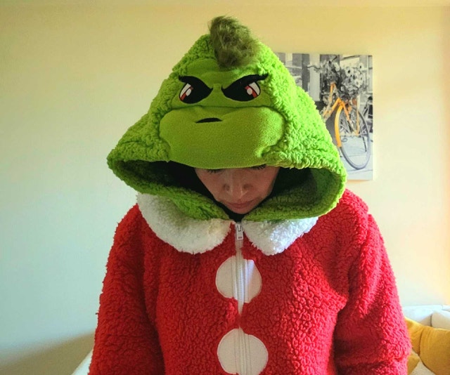 Grinch Pajama Onesie - Brand New Adult Medium - photo 2