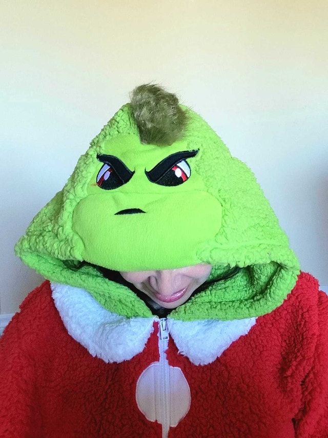 Grinch Pajama Onesie - Brand New Adult Medium - photo 4