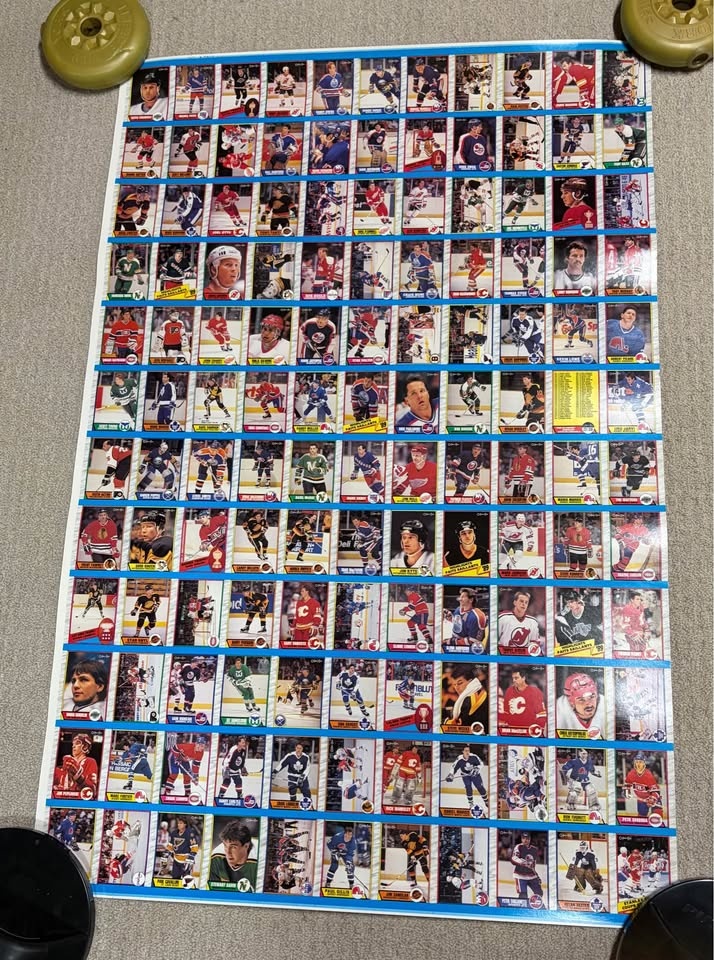 1989-1990 O-Pee-Chee NHL Uncut Sheets Set - photo 2