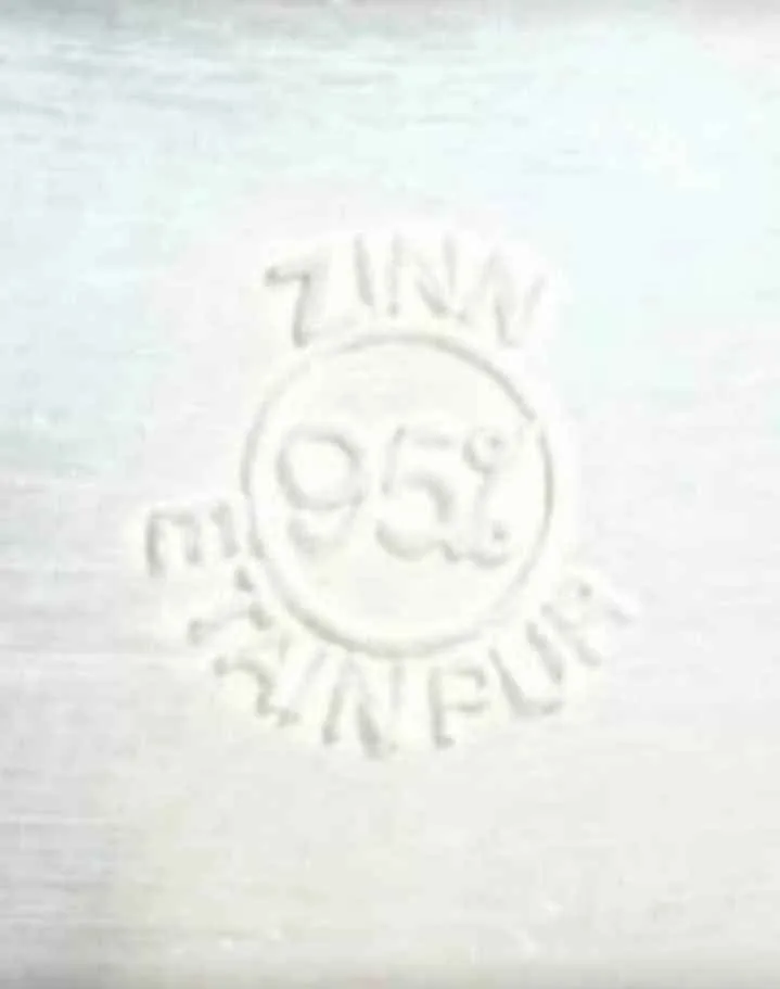 Vtg.German Pewter Wall Clock image indicator(4)