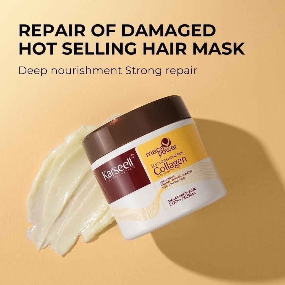 Karseell Collagen Hair Mask & Argan Oil Set - 500ml + 50ml - photo 2