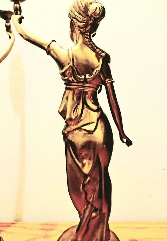 Rare Antique Early 1900's Heavy Tall Brass Statues image indicator(6)