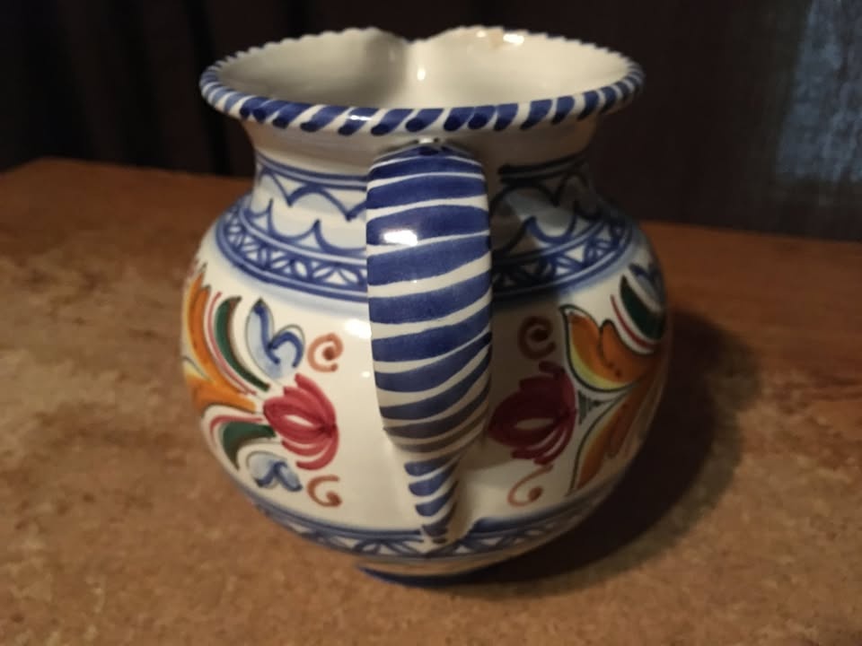 De La Cal Barriea Puente Spanish Art Pottery Pitcher #24 - photo 2