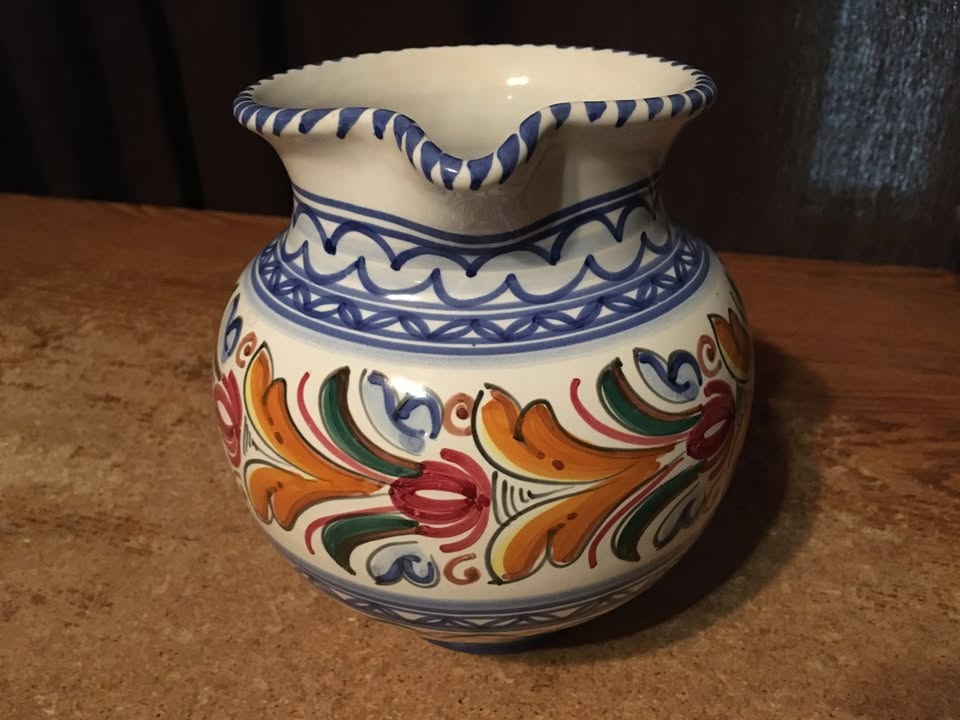 De La Cal Barriea Puente Spanish Art Pottery Pitcher #24 - photo 4