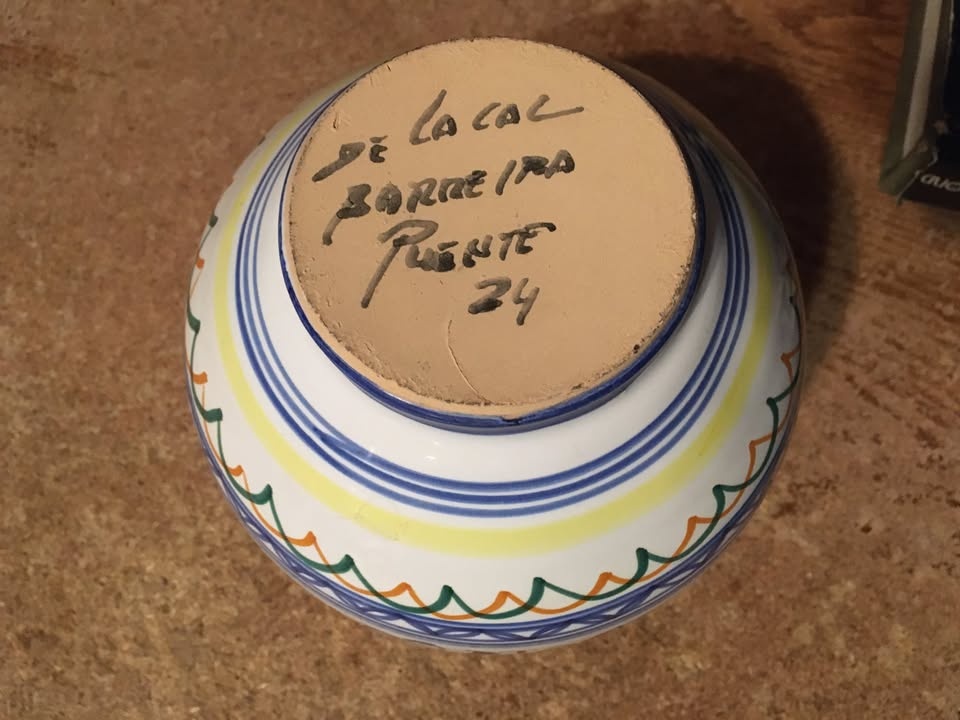 De La Cal Barriea Puente Spanish Art Pottery Pitcher #24 - photo 5