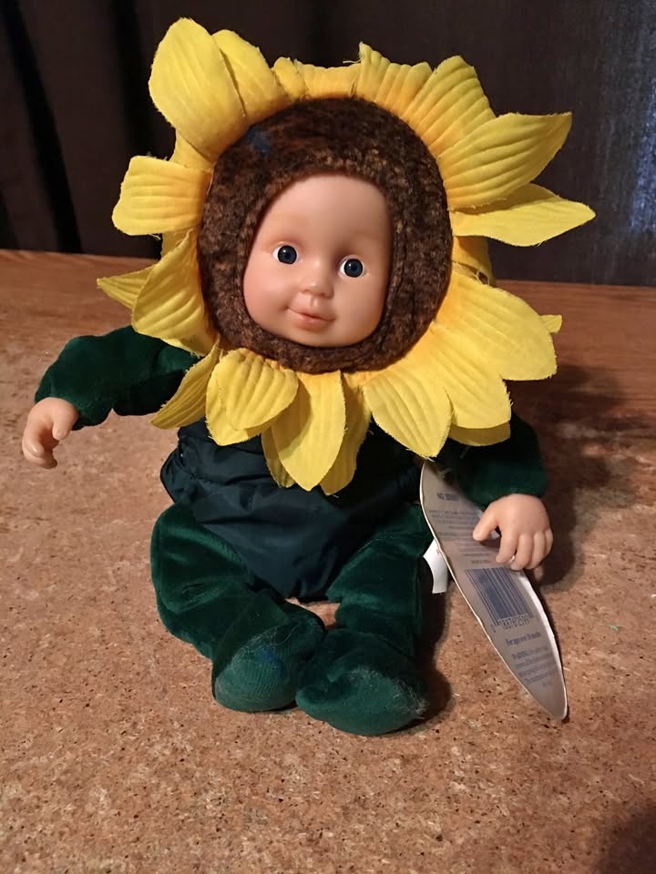 Baby Sunflower 1999 Anne Geddes Collectible Plush