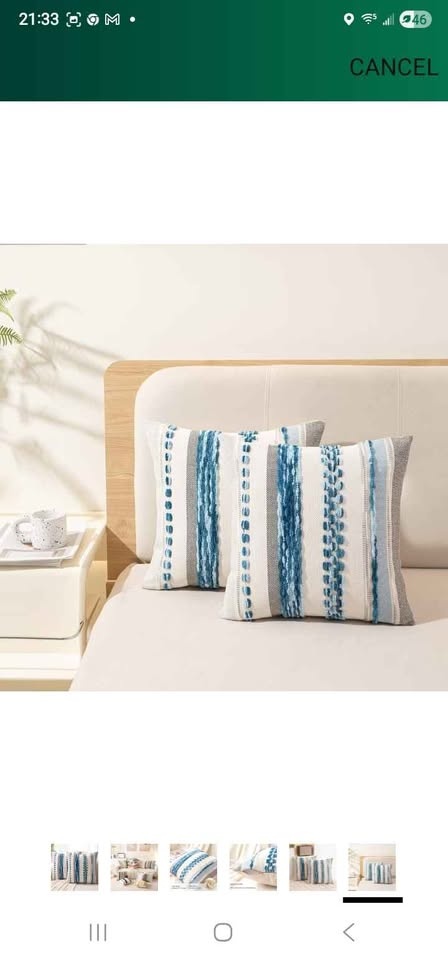 Boho Throw Pillow Covers 18x18, Set of 2 - photo 3