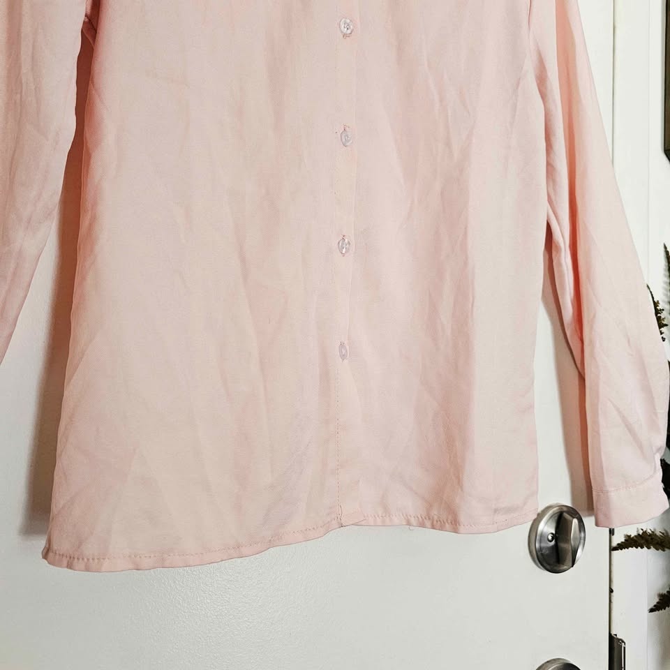 Pacman Embroidered Collar Womens Pastel Pink Arcade Kawaii Butto - photo 4