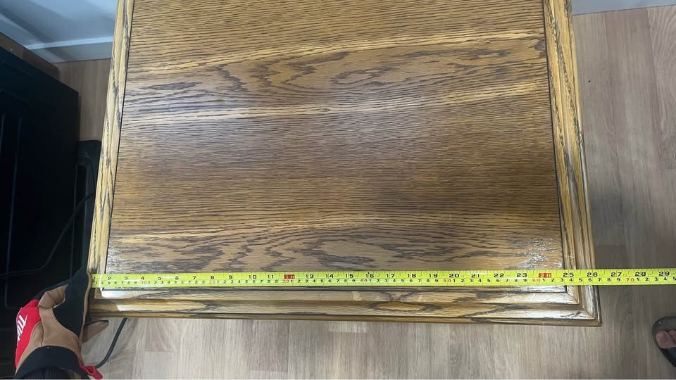 Antique Pure Wood Side Table - photo 2