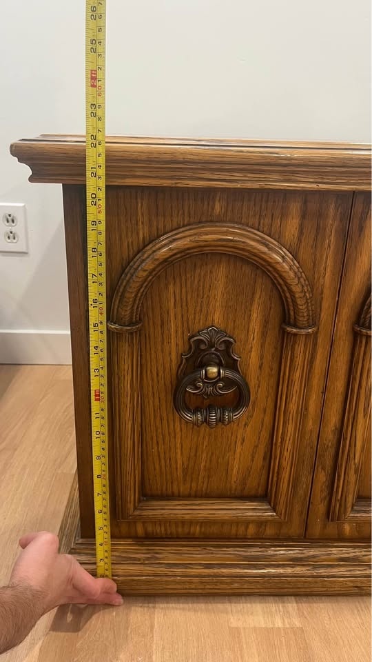 Antique Pure Wood Side Table - photo 3