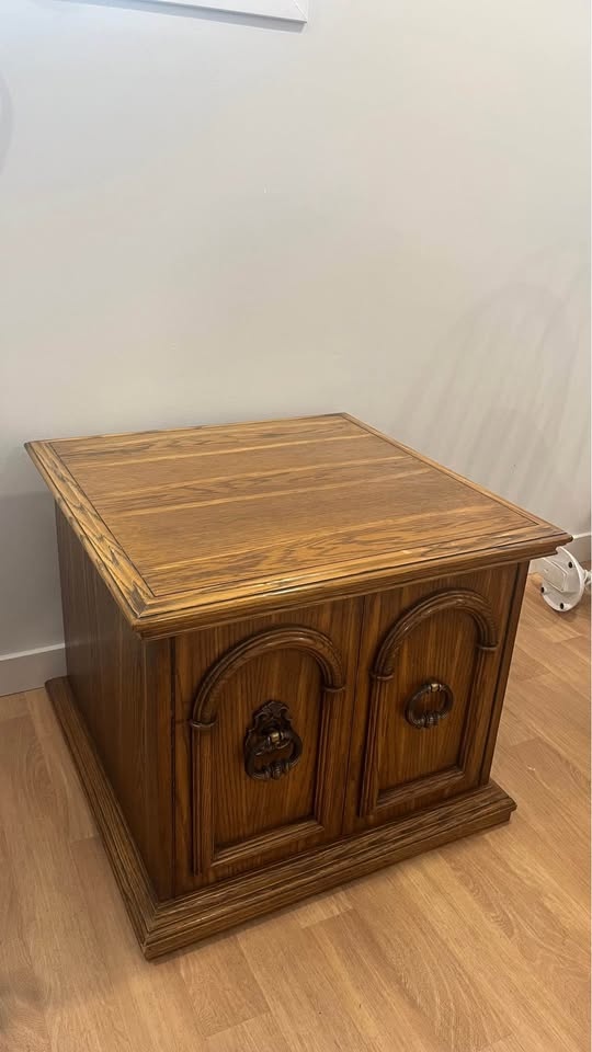 Antique Pure Wood Side Table - photo 5