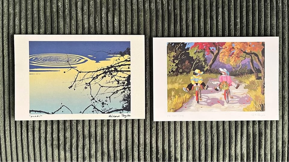 Beautiful framable original art prints 9”x6”