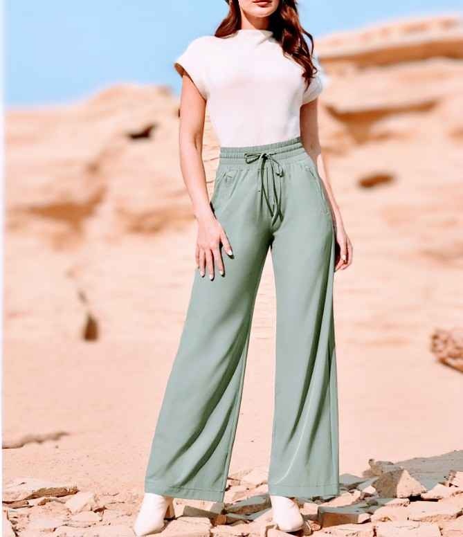 Women's Sun Protective Wide Leg Pants Size PXL - photo 3