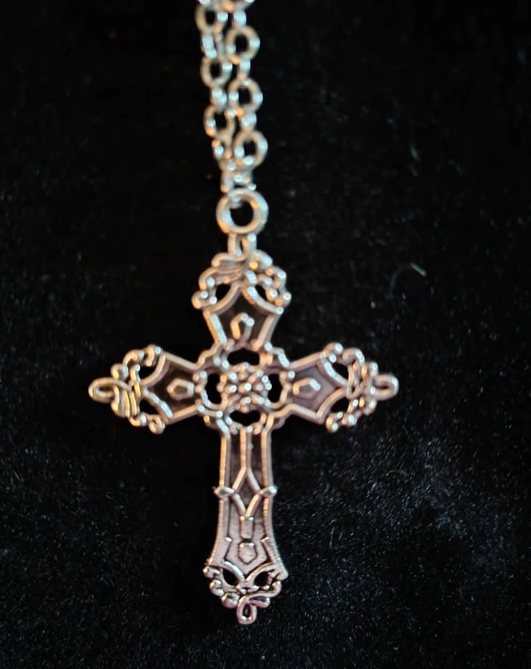 Large Gothic Cross 32" Long Chain Necklace in Gift Bag - photo 3