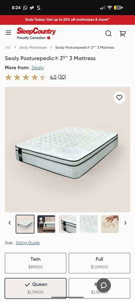 Sealy Posturepedic Queen Mattress - photo 5