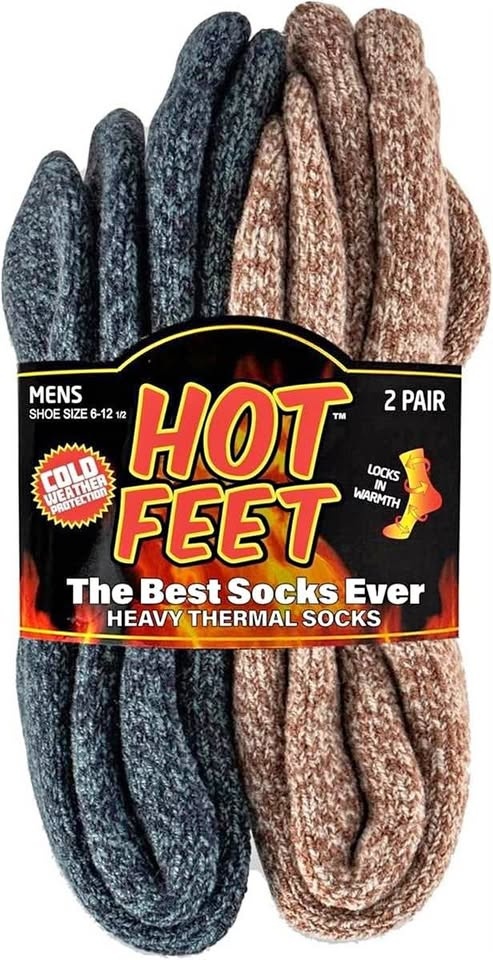 Hot Feet Thermal Socks Men 2/ pair