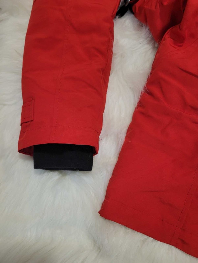 Winter Jacket Long Red Army Blue Notes Size M - photo 5