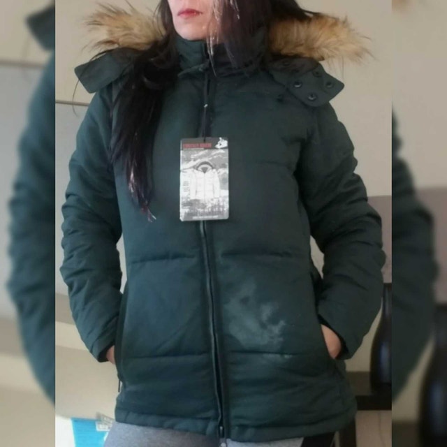 Green Army Blue Winter Jacket