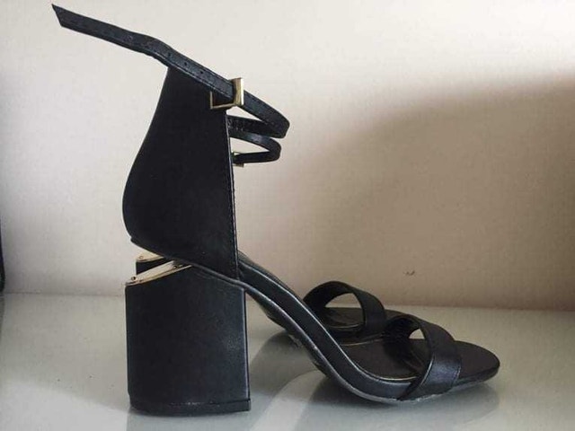 Anime strap Black heels Sandals - photo 4