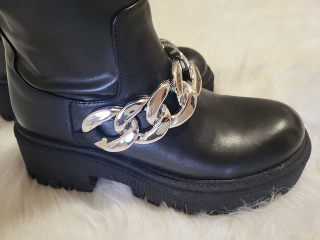 Aldos long black synthetic boots for women - photo 2