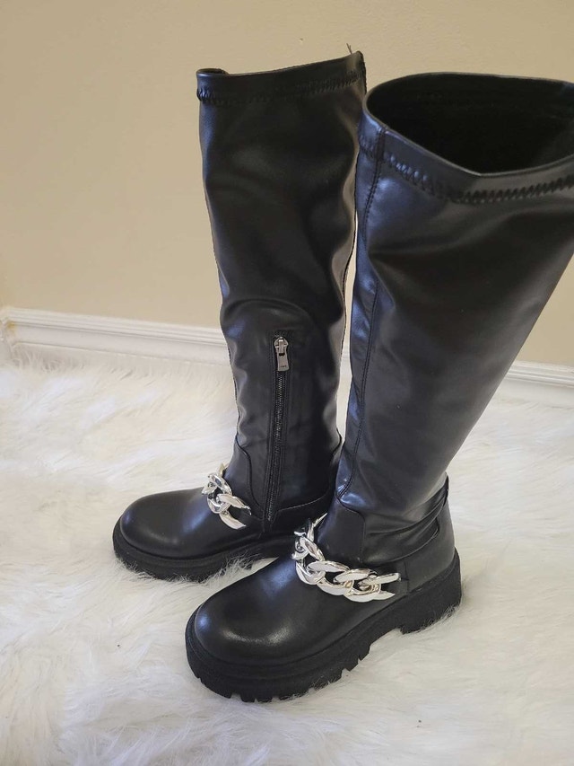 Aldos long black synthetic boots for women - photo 5
