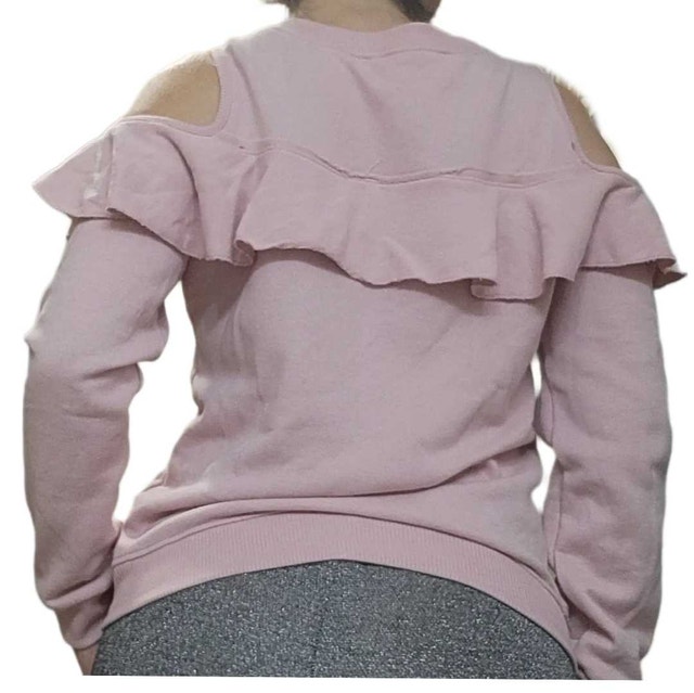 Pink wool sweater, sleeveless at the shoulders, Blue Notes - photo 2