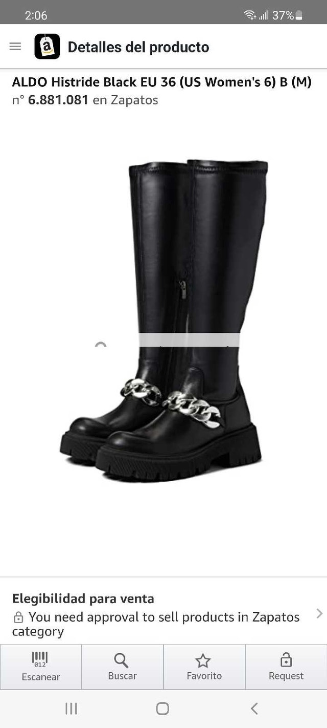 Aldos long black synthetic boots for women - photo 4