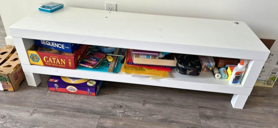 Tv stand 120X35x36 cm white color