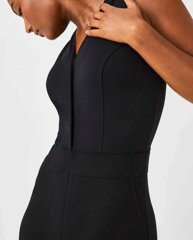 Spanx Black Sleeveless V-Neck Jumpsuit - photo 2