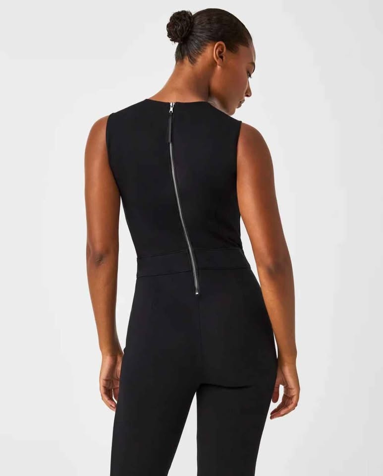 Spanx Black Sleeveless V-Neck Jumpsuit - photo 3