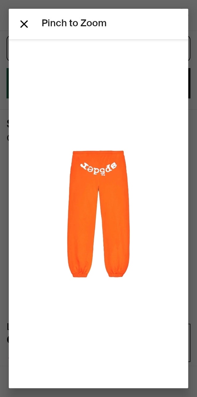 Sp5der legacy sweatpant orange - photo 2