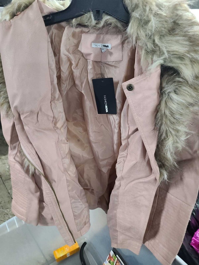 Play It Right Faux Leather Jacket - Blush - photo 4