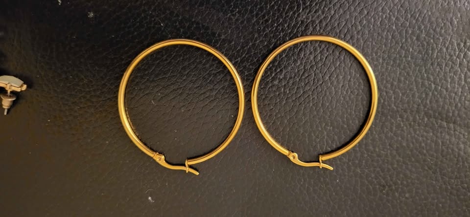 Gold Hoop Earrings - photo 2