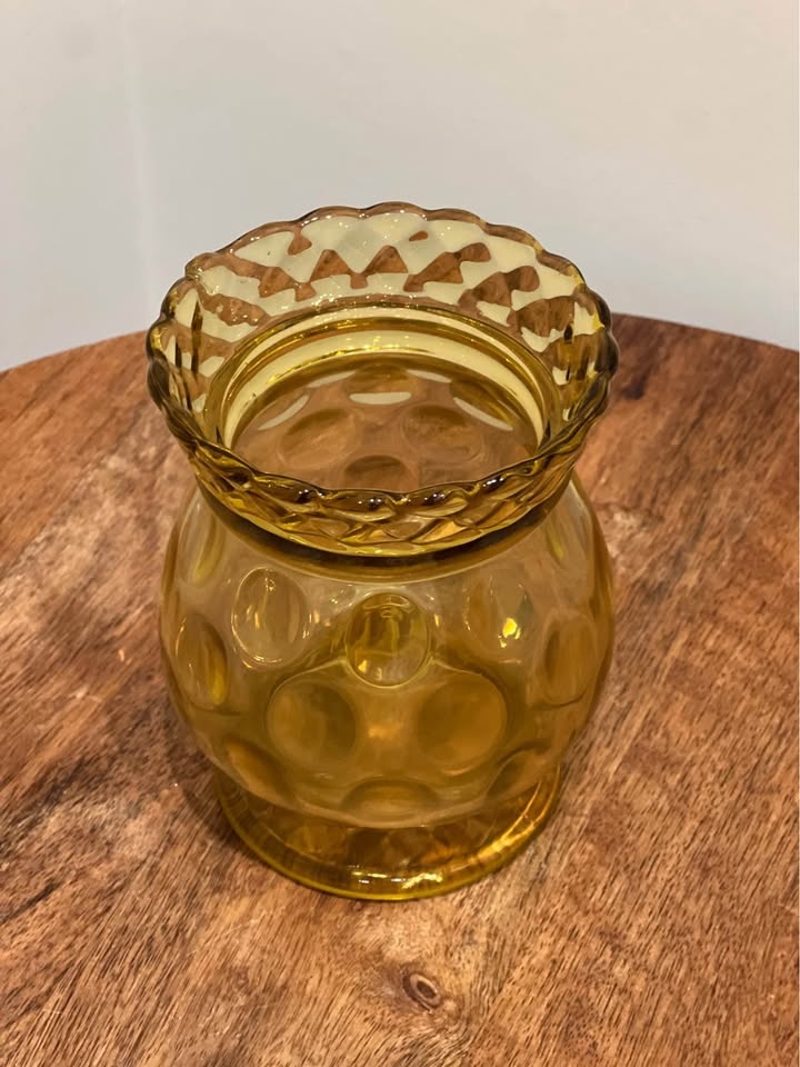 Antique EAPG Amber Glass Spooner - Central Glass Co. 1880s - photo 2