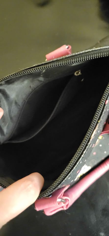 Black Pink Monkey Print Handbag - photo 5