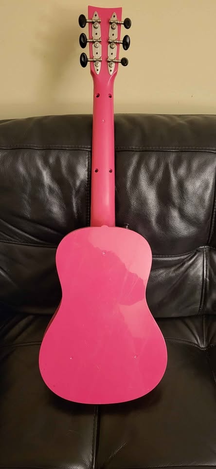 First Act Discovery Pink Kids Guitar Flower Butterfly Decals - photo 2